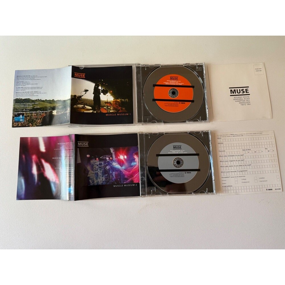 Muse Muscle Museum Parts 1 & 2 CD Hype Sticker Enhanced Order Form Tested - Picture 5 of 5